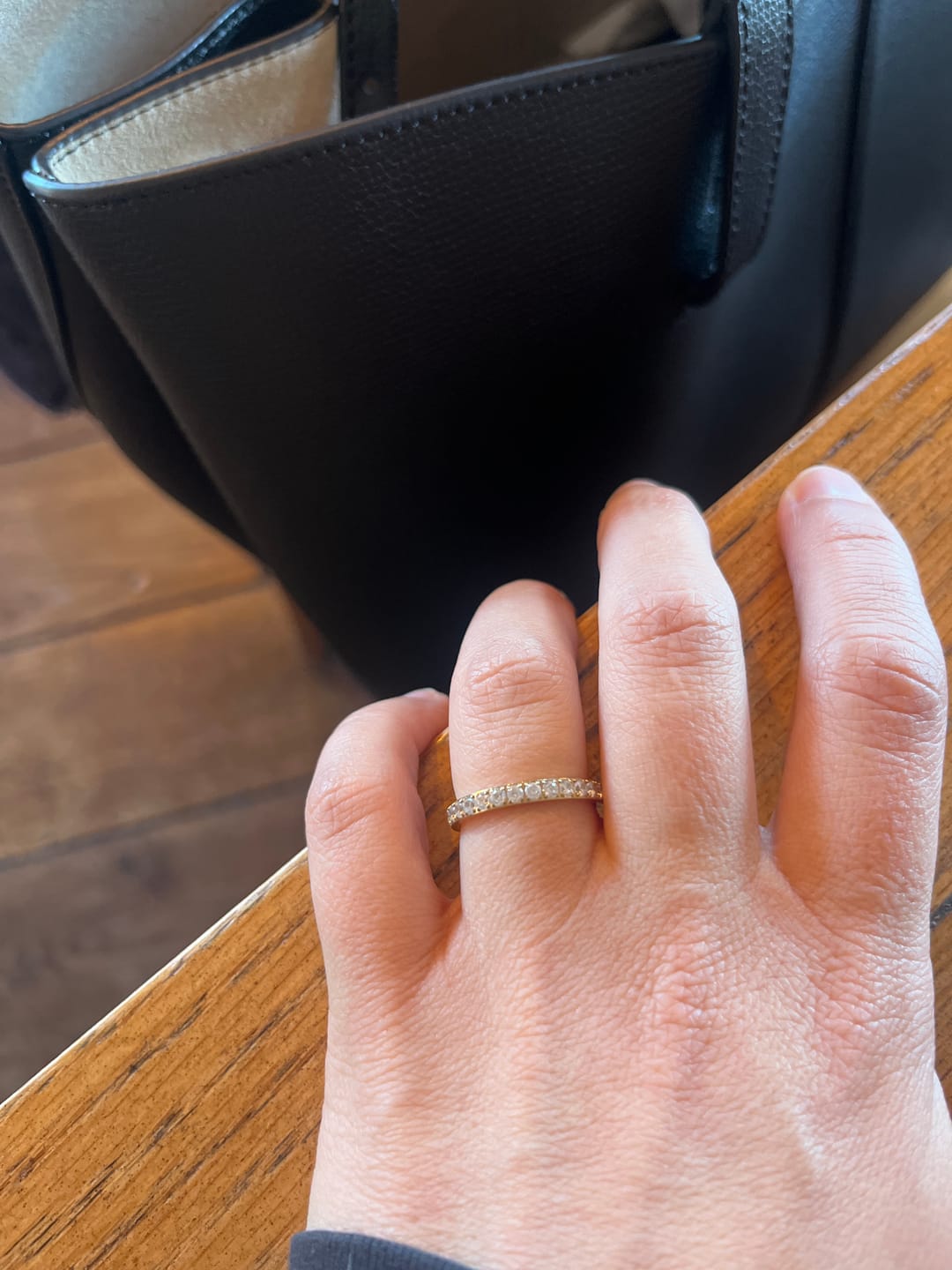 Customer photo review of Eternity Band Ring