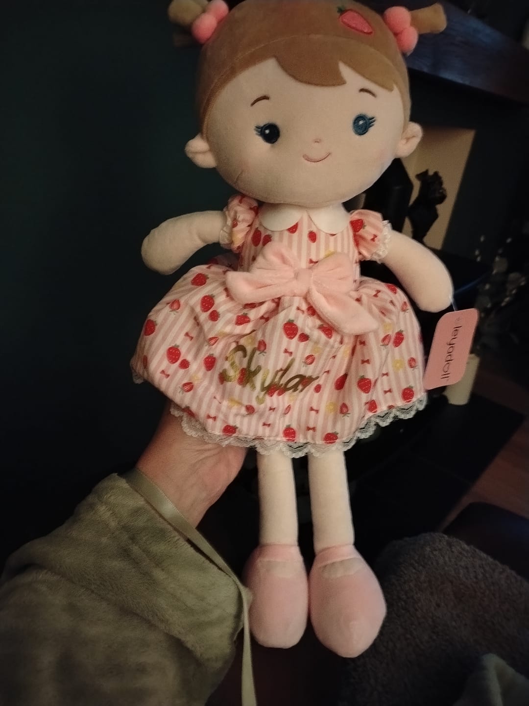 Customer photo review of Leyadoll Soft Plush Personalized Leya Doll, My First Baby Doll