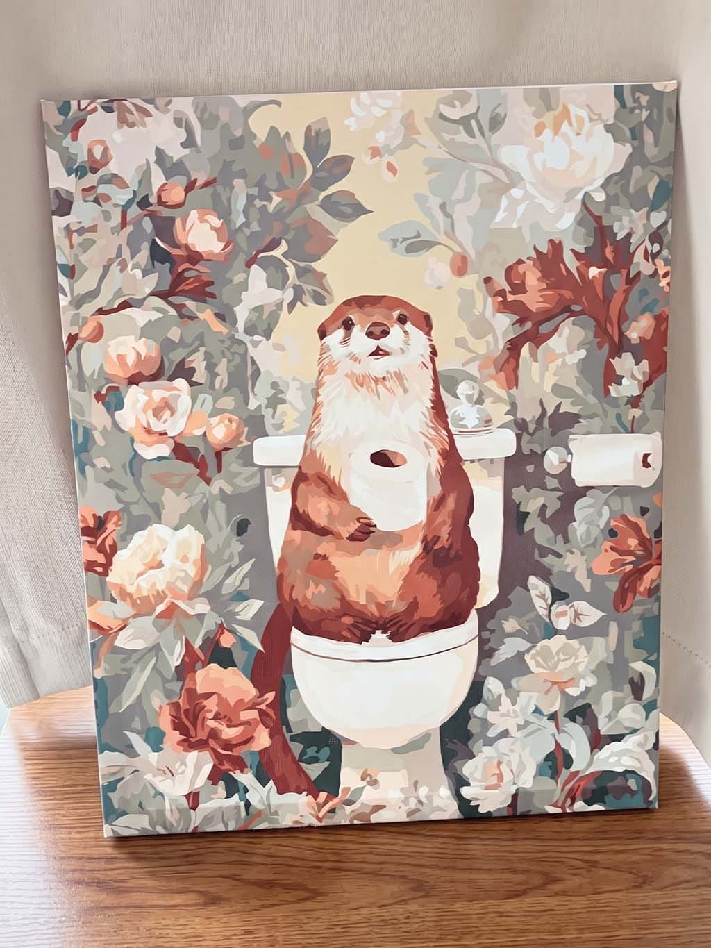 Customer photo review of Loutre sur un trône floral