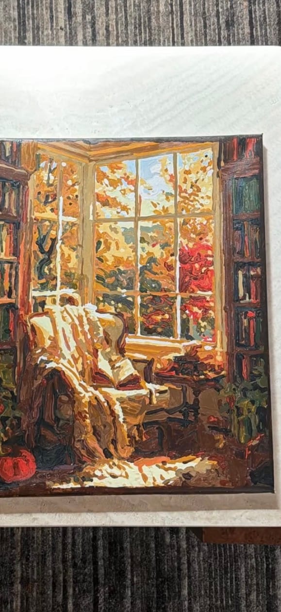 Customer photo review of Autumn Days | Paint by Number