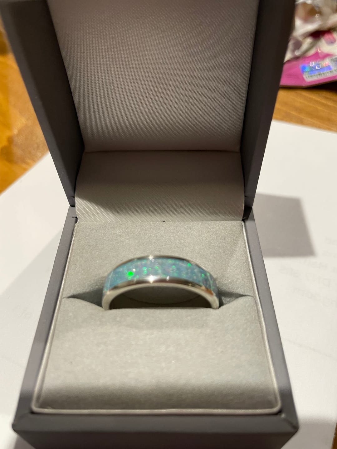Customer photo review of Wide channel ring - 925 sterling silver