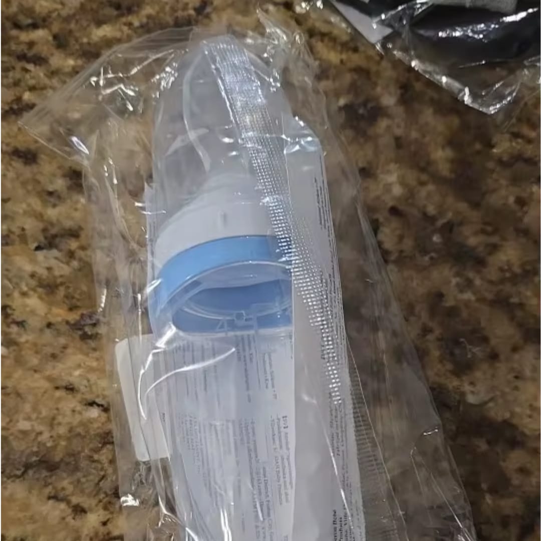 Customer photo review of Biberón cuchara para papillas sin manchas