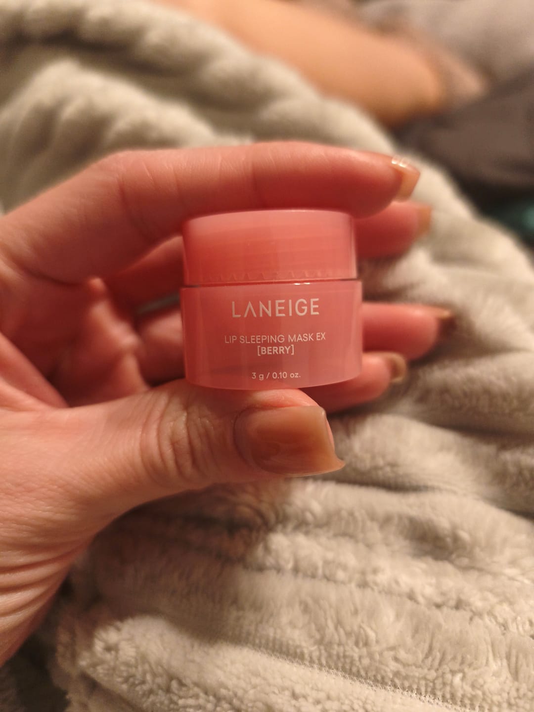 Customer photo review of Nakts maska lūpām LANEIGE Lip Sleeping Mask EX Berry