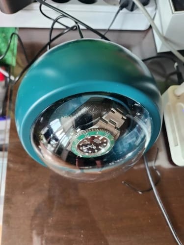 Customer photo review of Remontoir Montre Automatique Blanche – Moteur Mabuchi Silencieux