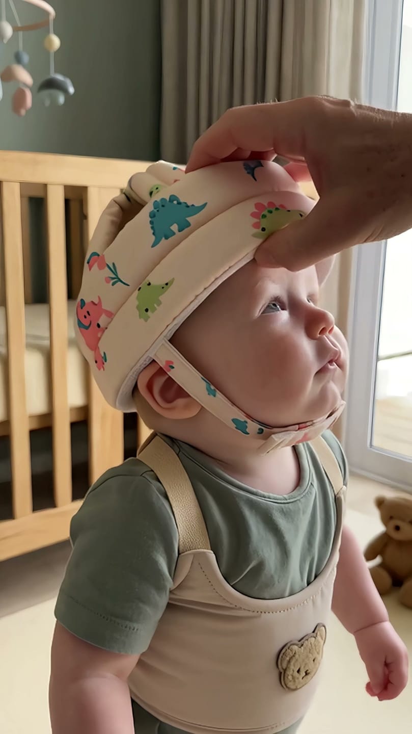 Customer photo review of Lauflernhilfe mit gepolsterter Schutzmütze