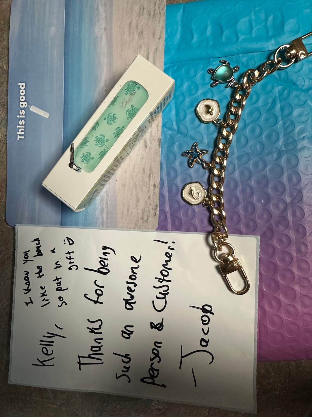 Customer photo review of Sea Glass Turtle