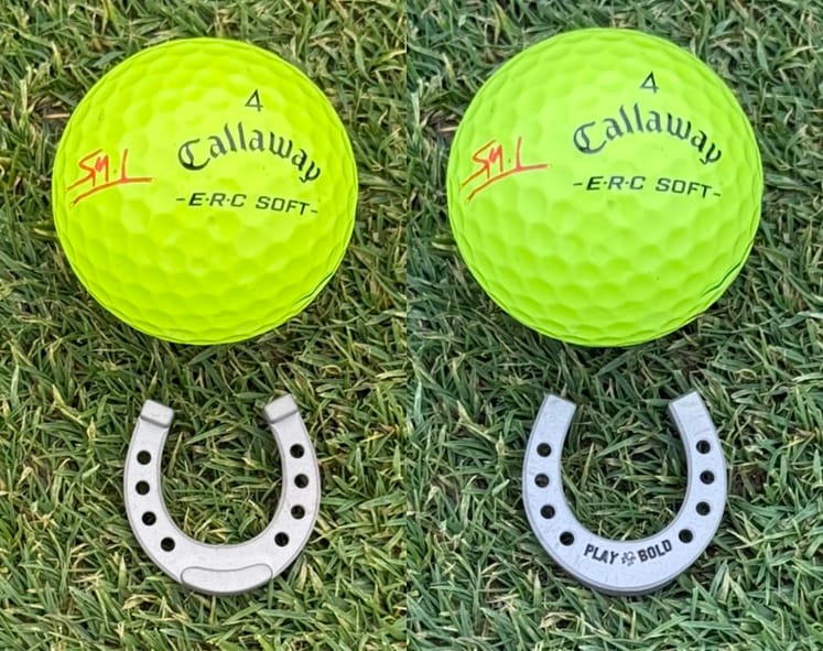 Customer photo review of PLAY BOLD LUCKY HORSESHOE MARKER - Stainless Steel