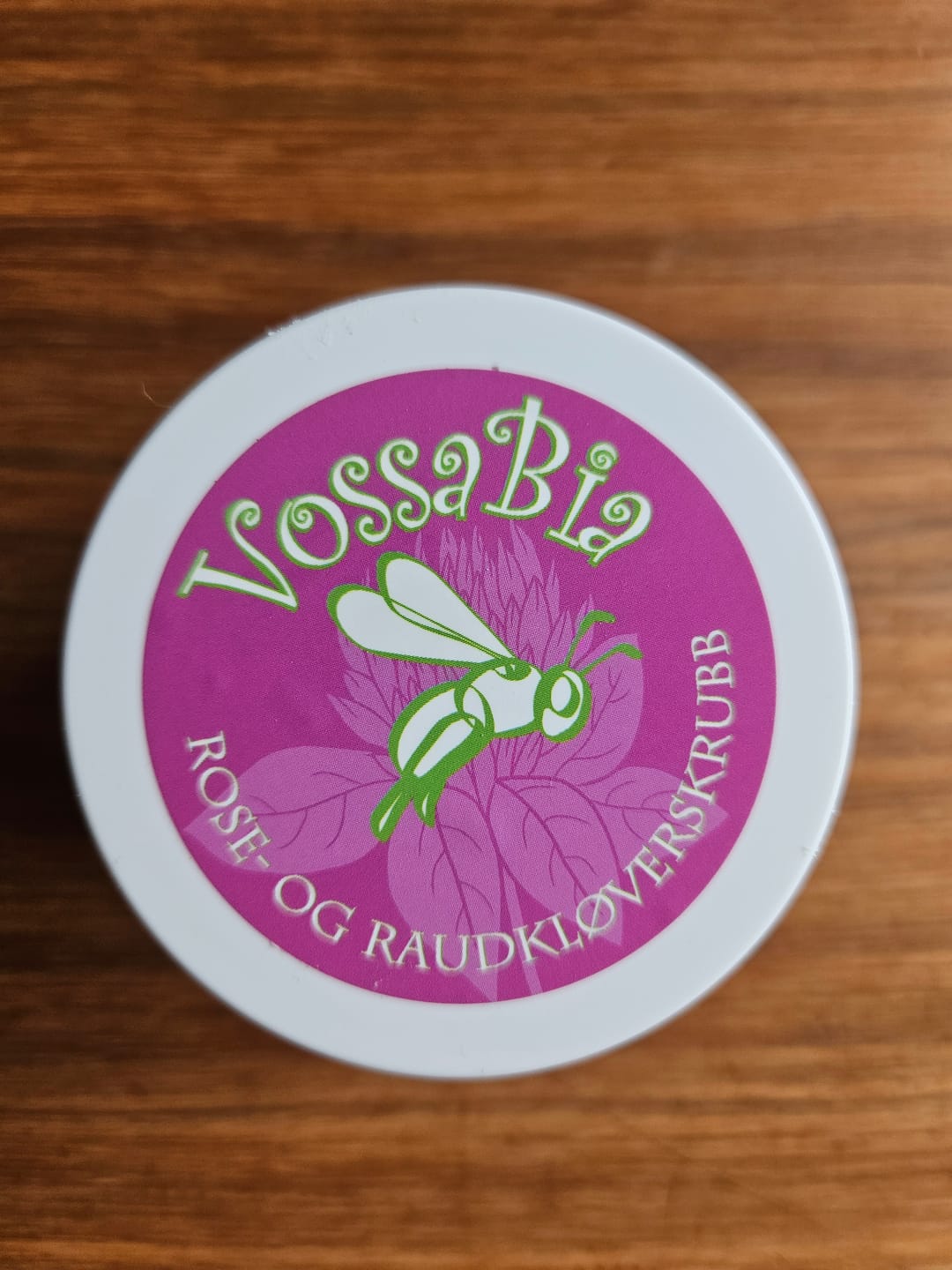 Customer photo review of Rose- og raudkløverskrubb til ansikt