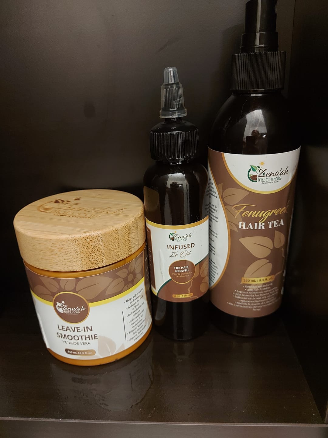 Customer photo review of Infused Ze Oil – Herbal Nourishing Scalp Blend