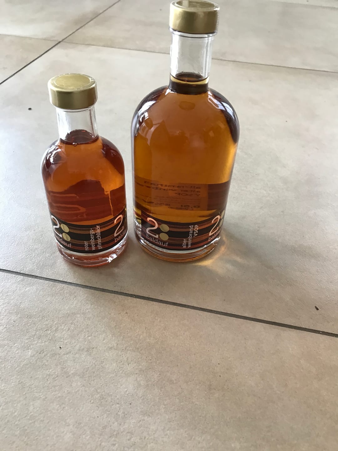 Customer photo review of "Alt Ramsthal" Alter Weinbrand VSOP