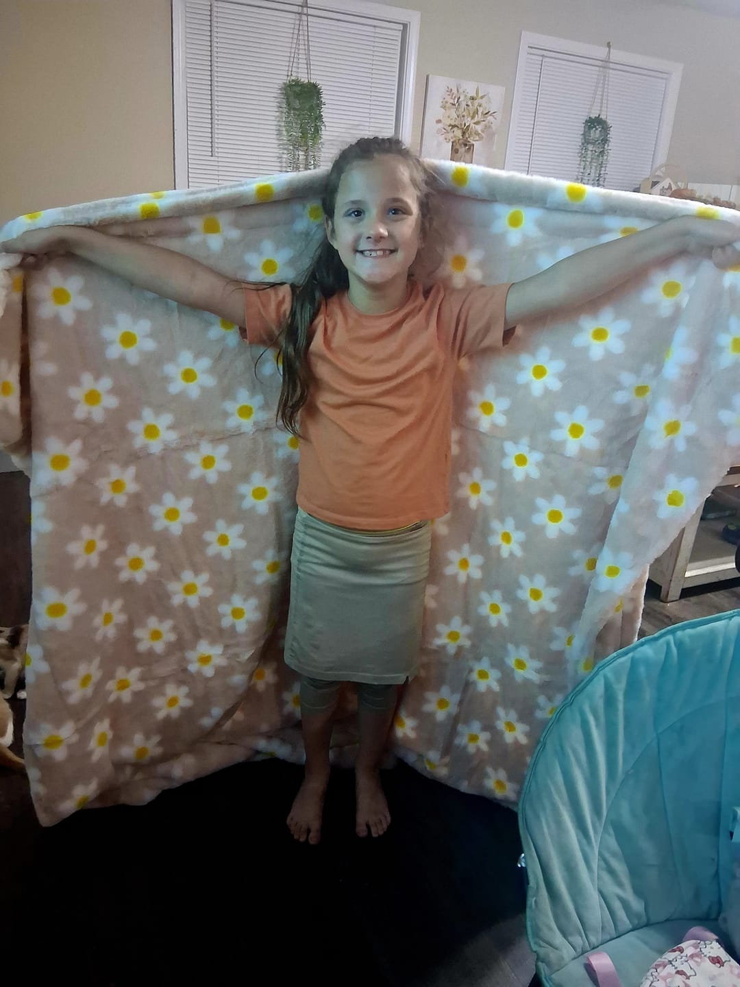 Customer photo review of Hugs Diamond Red Blanket