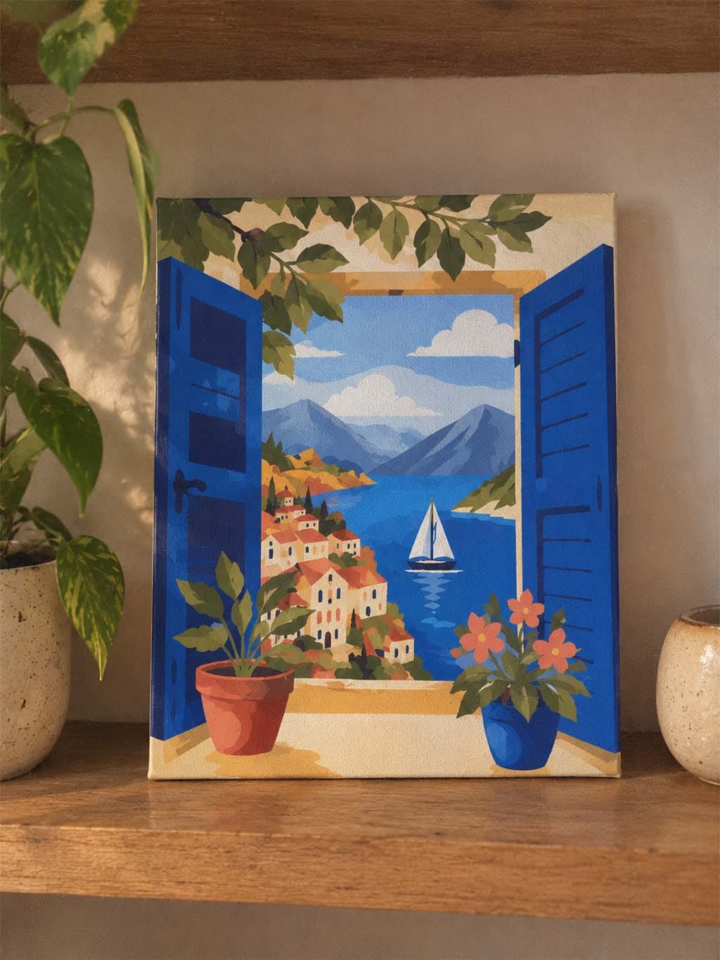 Customer photo review of Mini Peinture par numéros 15x20cm (6 pièces) - Fenêtres sur l’océan