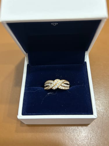 Customer photo review of 0.50ct TW Diamond Dress Ring in 9ct Yellow Gold