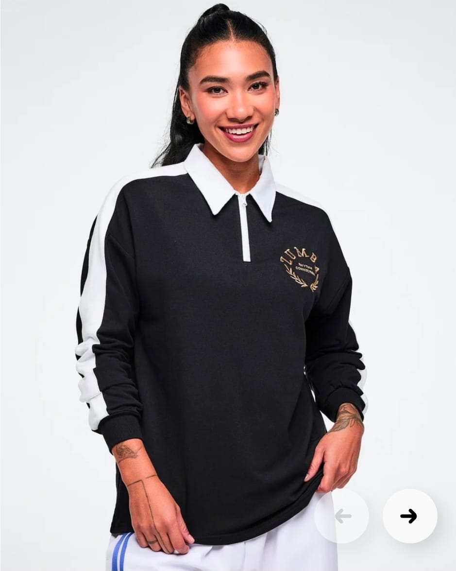 Customer photo review of Worldwide Long Sleeve Zip Polo