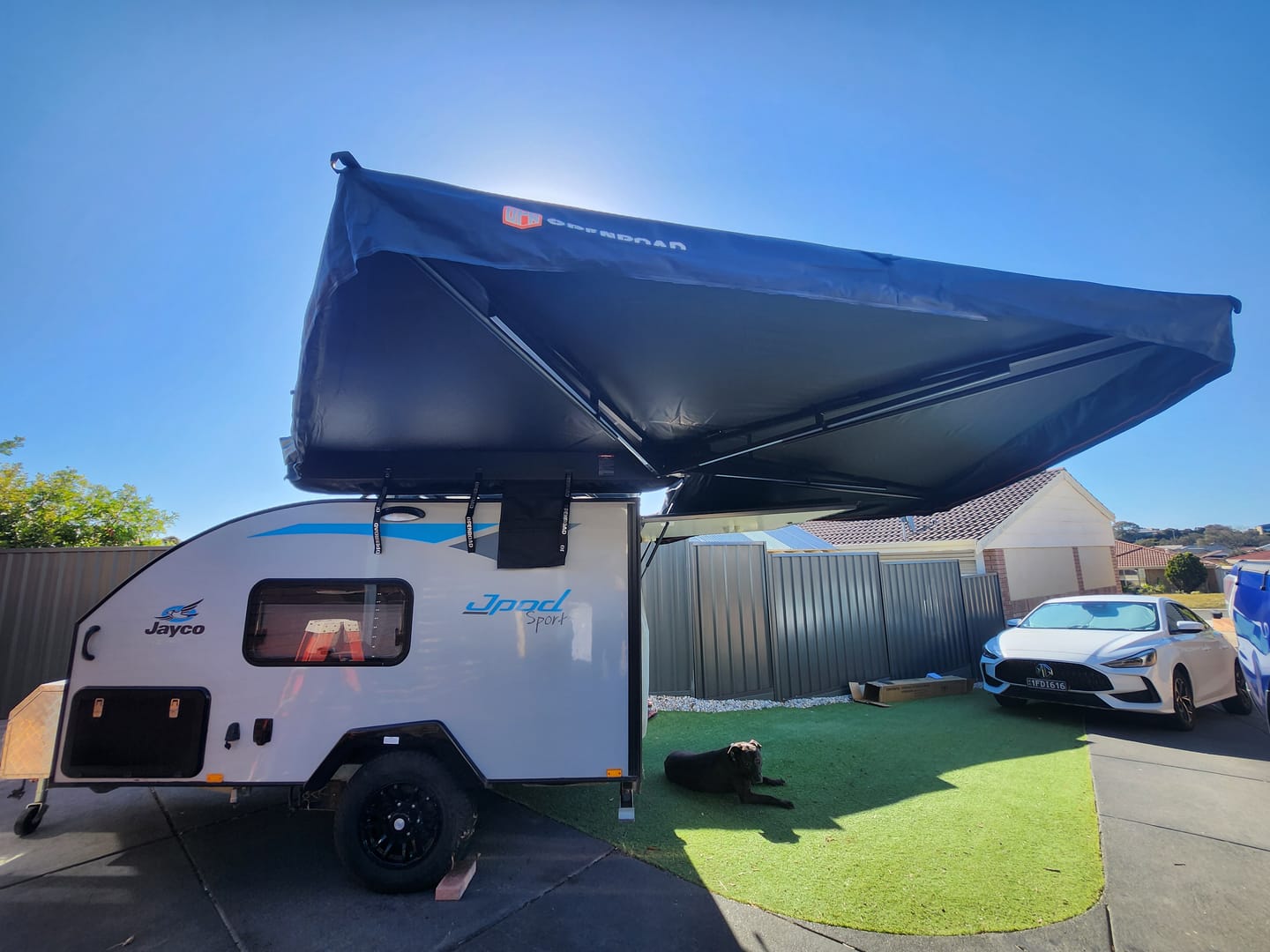 Customer photo review of OPENROAD  270 Free Standing Awning for Camping