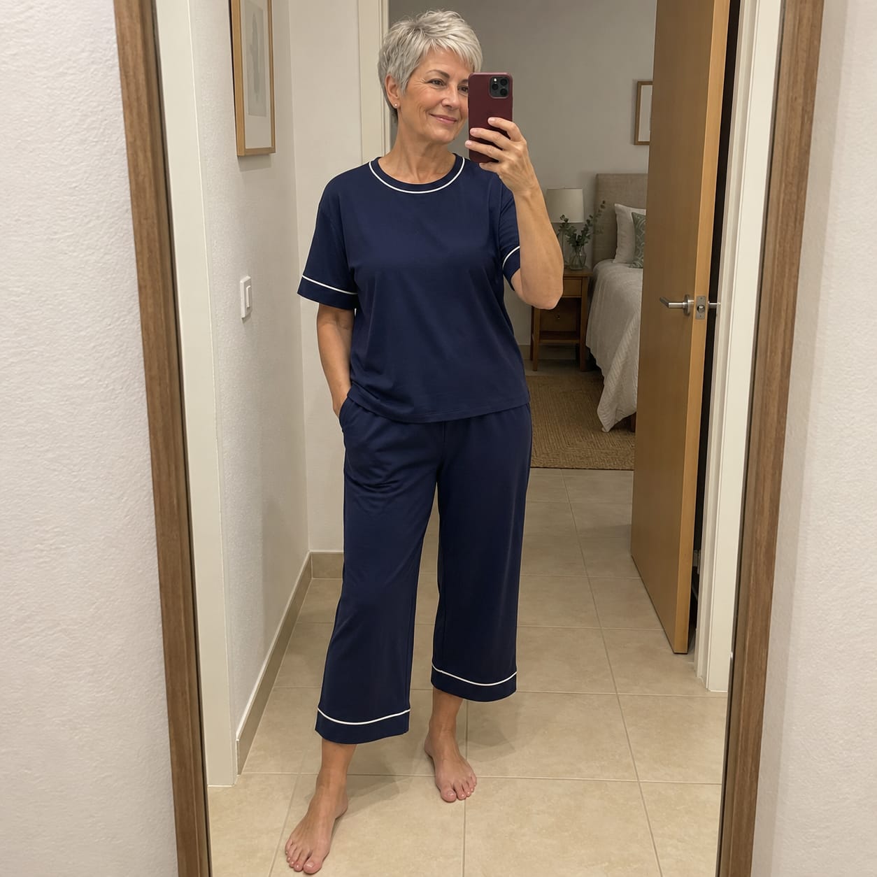 Customer photo review of Camisón Frescor – Terracota