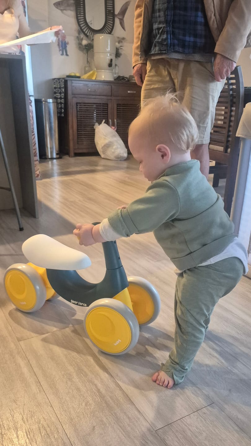 Customer photo review of Baby Balance Bike 4 Wheels