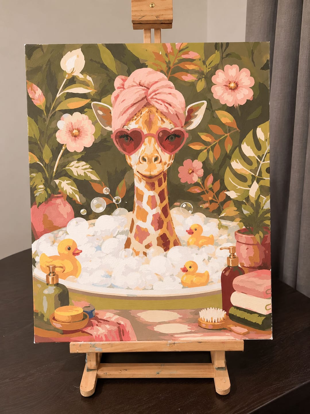 Customer photo review of Bain moussant de la girafe