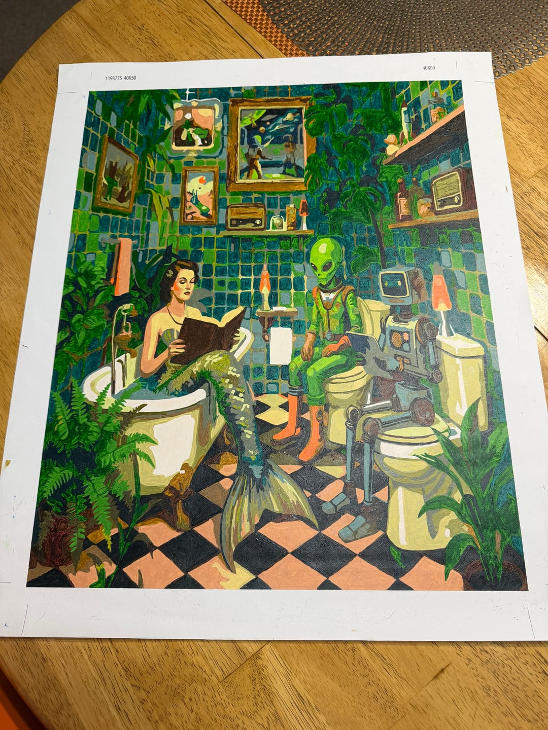Customer photo review of Three's Company (Paint by Numbers)