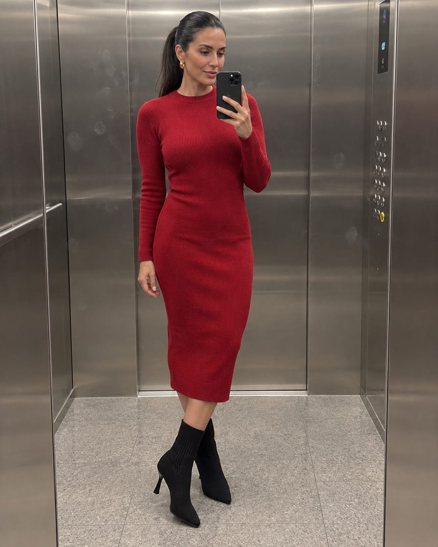 Customer photo review of The Smart Stiletto – Red Wine