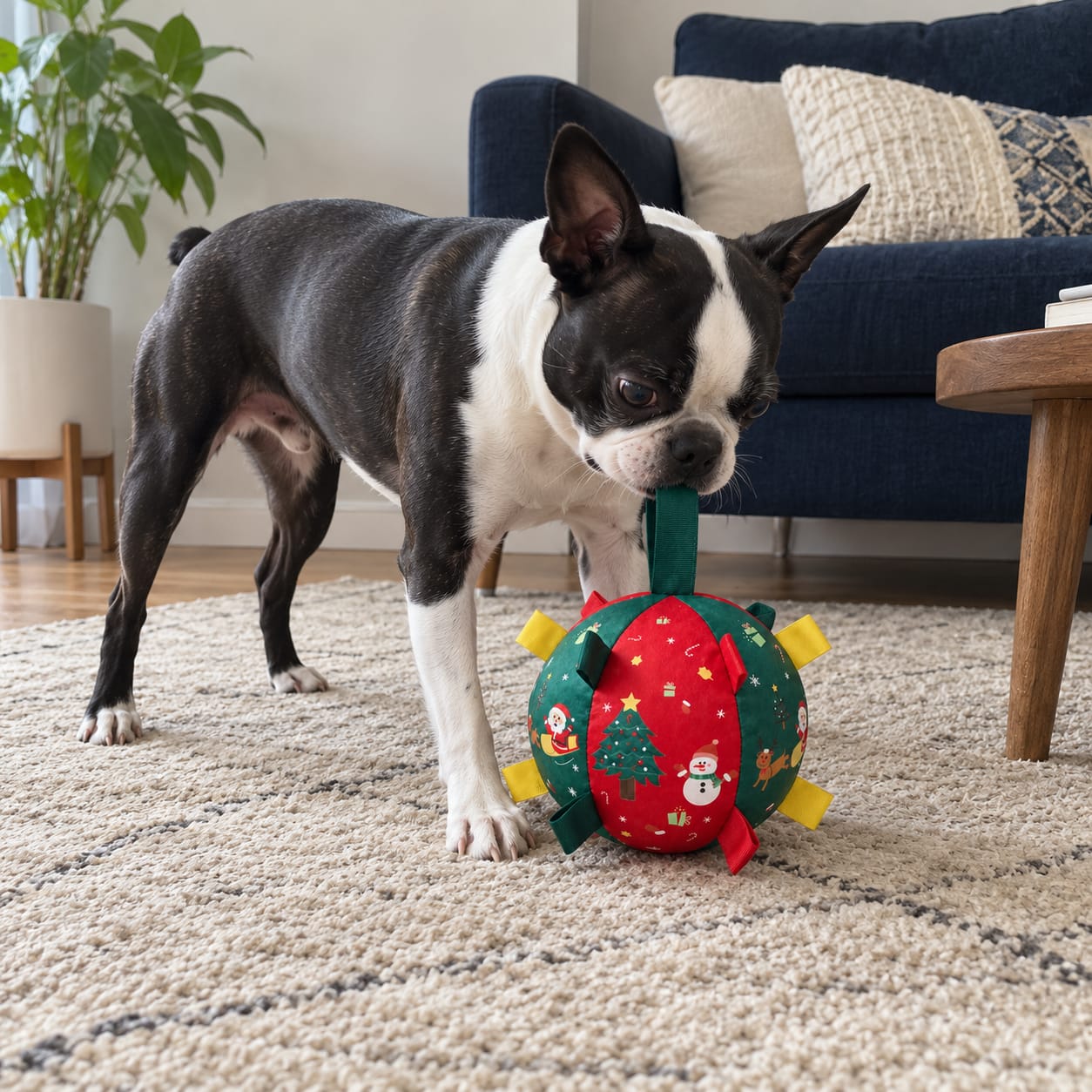 Customer photo review of JollyPup™ Christmas Play Ball
