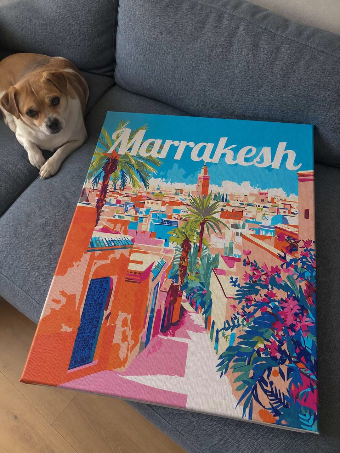 Customer photo review of Affiche de voyage Marrakech