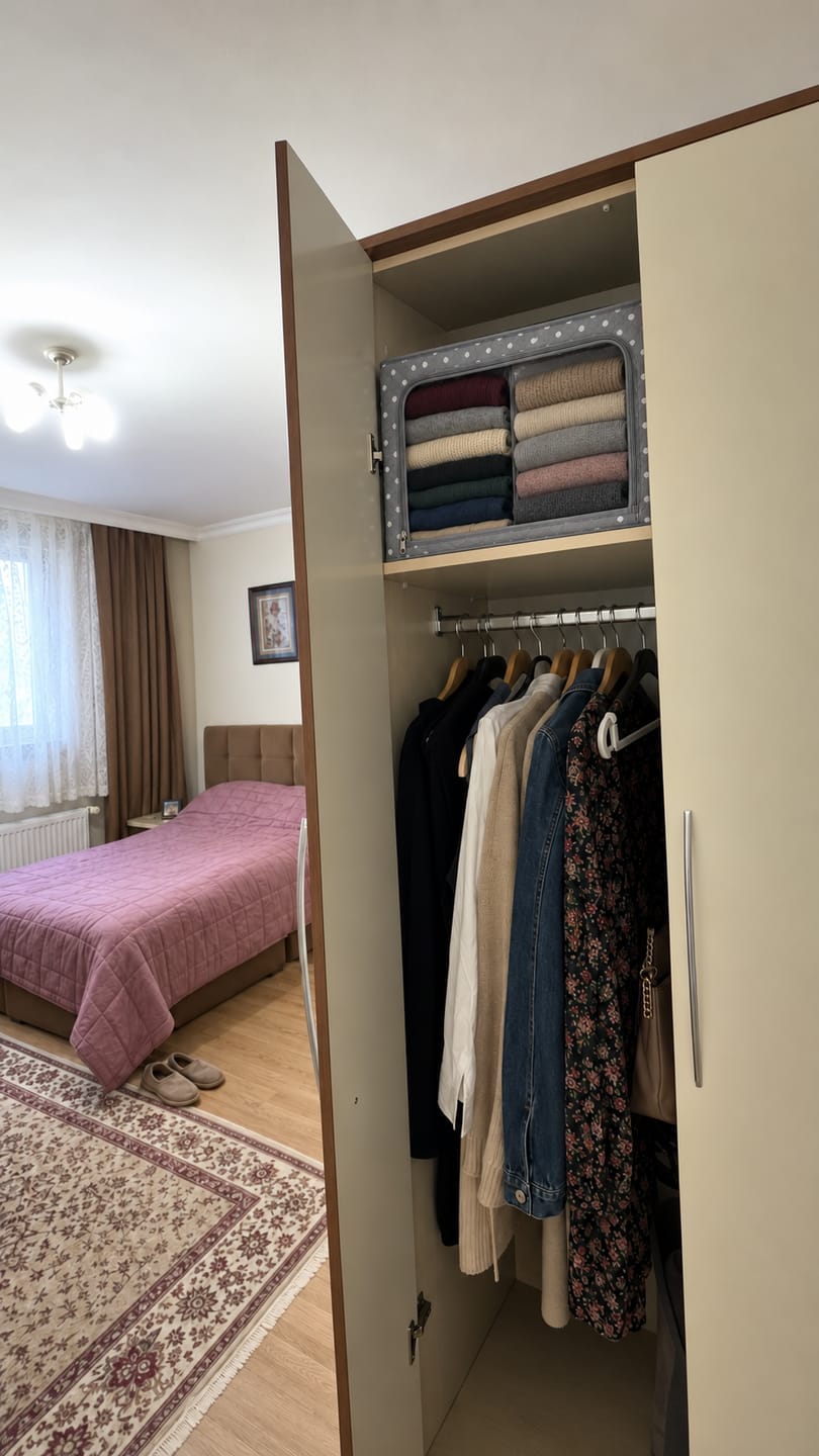 Customer photo review of Katlanabilir Demir İskeletli Saklama Hurcu