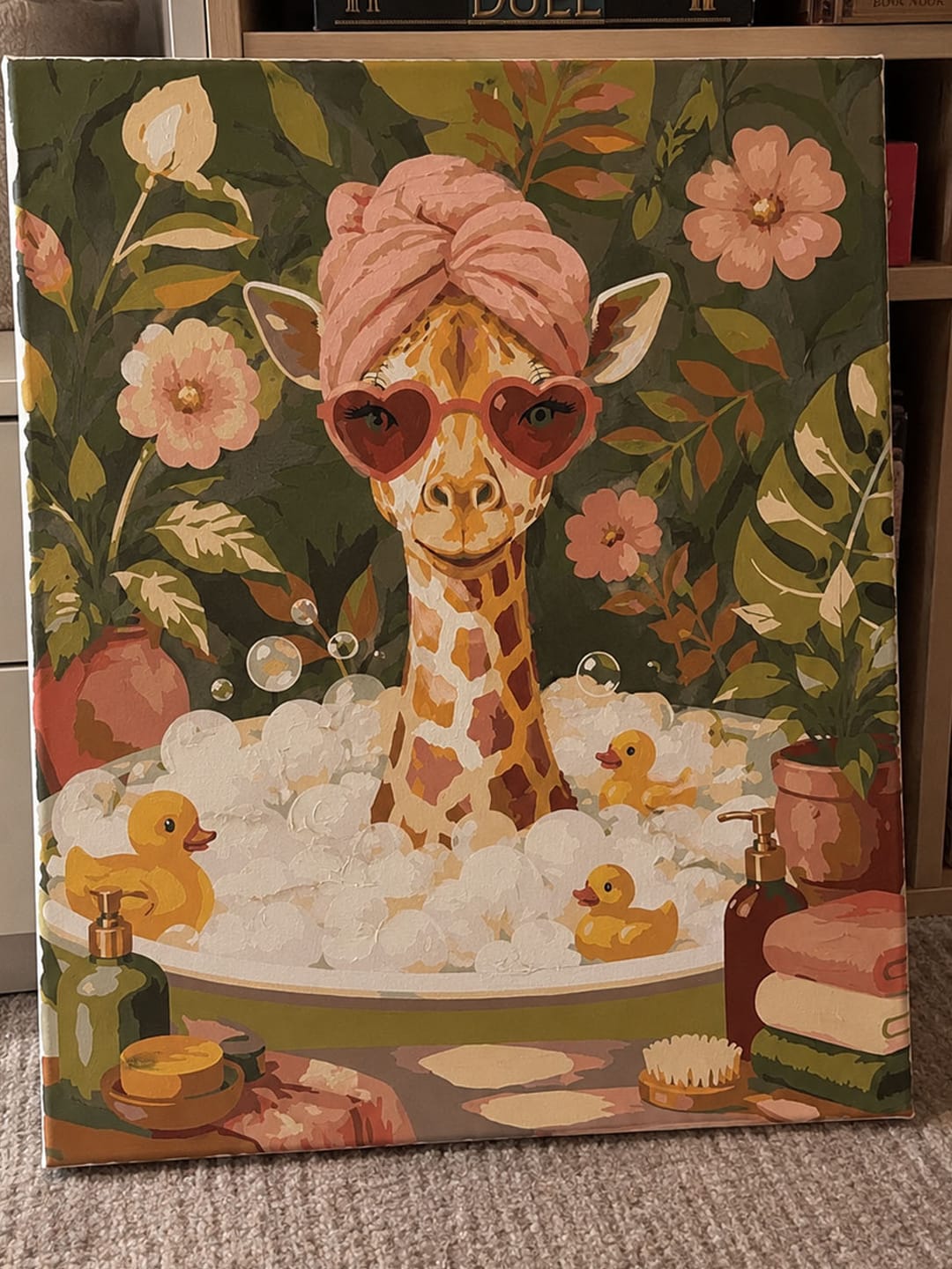 Customer photo review of Bain moussant de la girafe