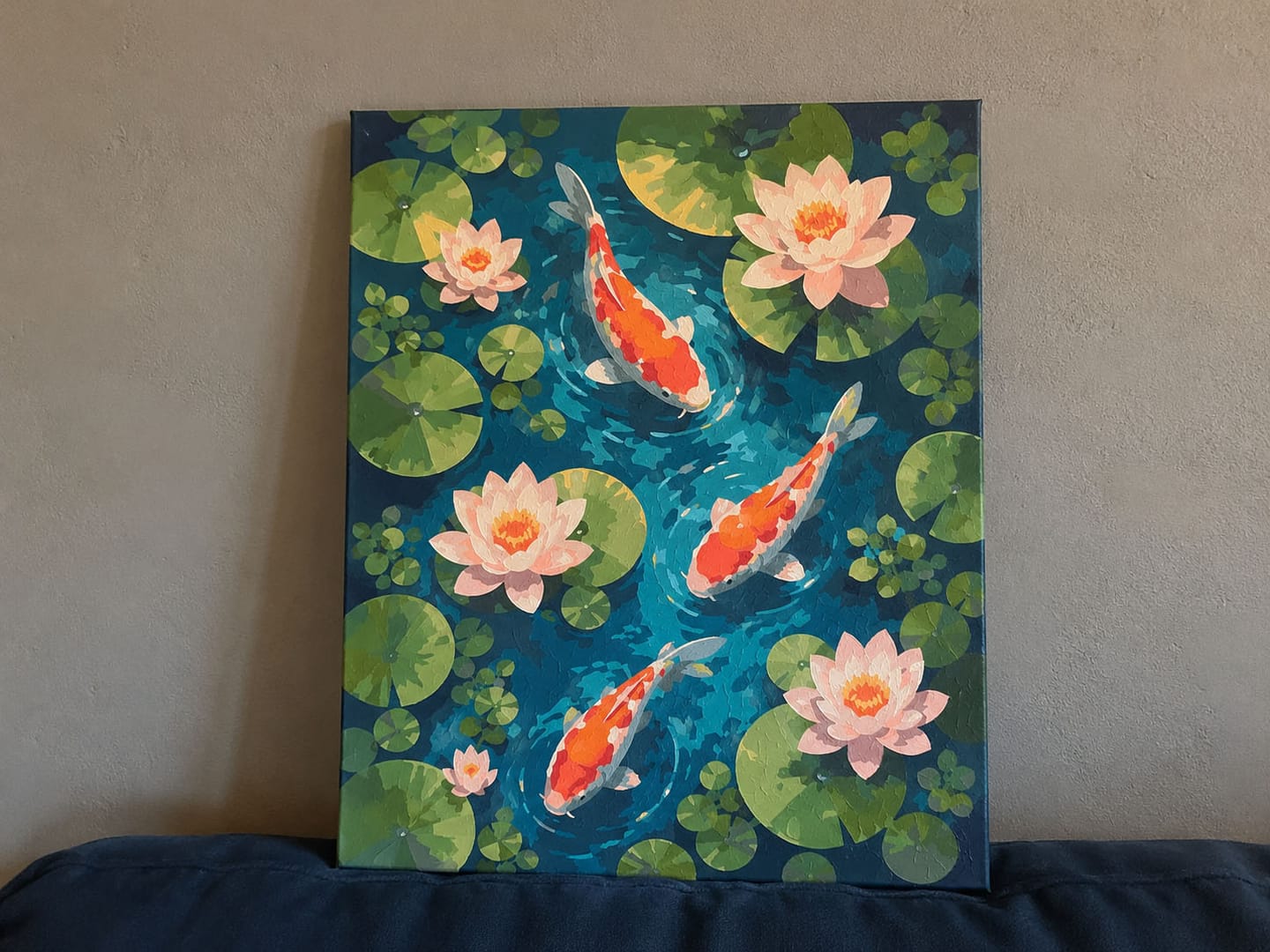 Customer photo review of Étang de carpes koï et de lotus