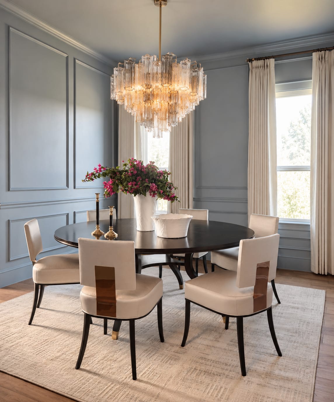 Customer photo review of Adelis Round Tier Chandelier