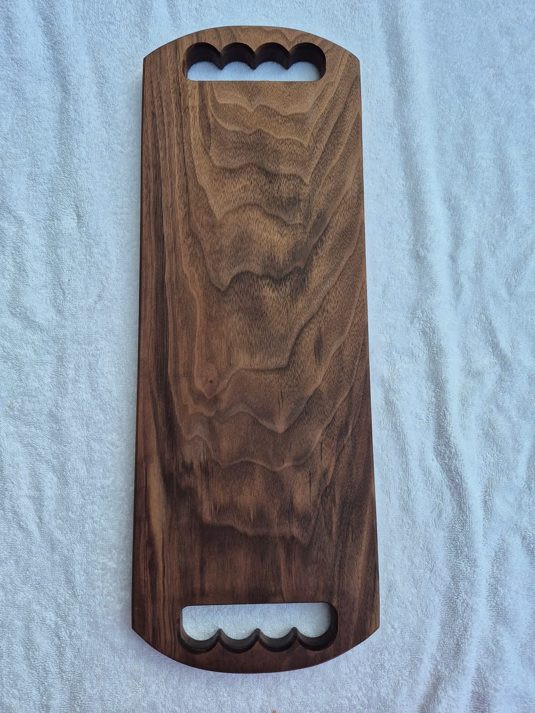 Customer photo review of 11.75x7.75" 6 In 1 Grab Handle Acrylic Router Template