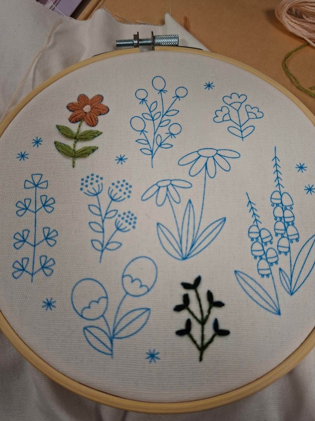 Customer photo review of WILDFLOWER - Embroidery Kit