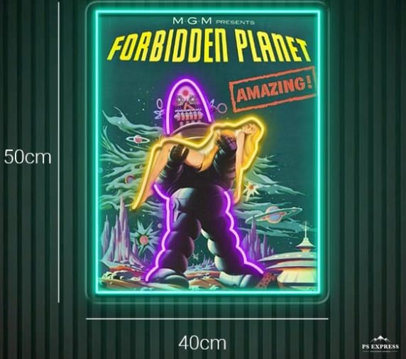 Customer photo review of FORBIDDER PLANET| LED Neon Sign