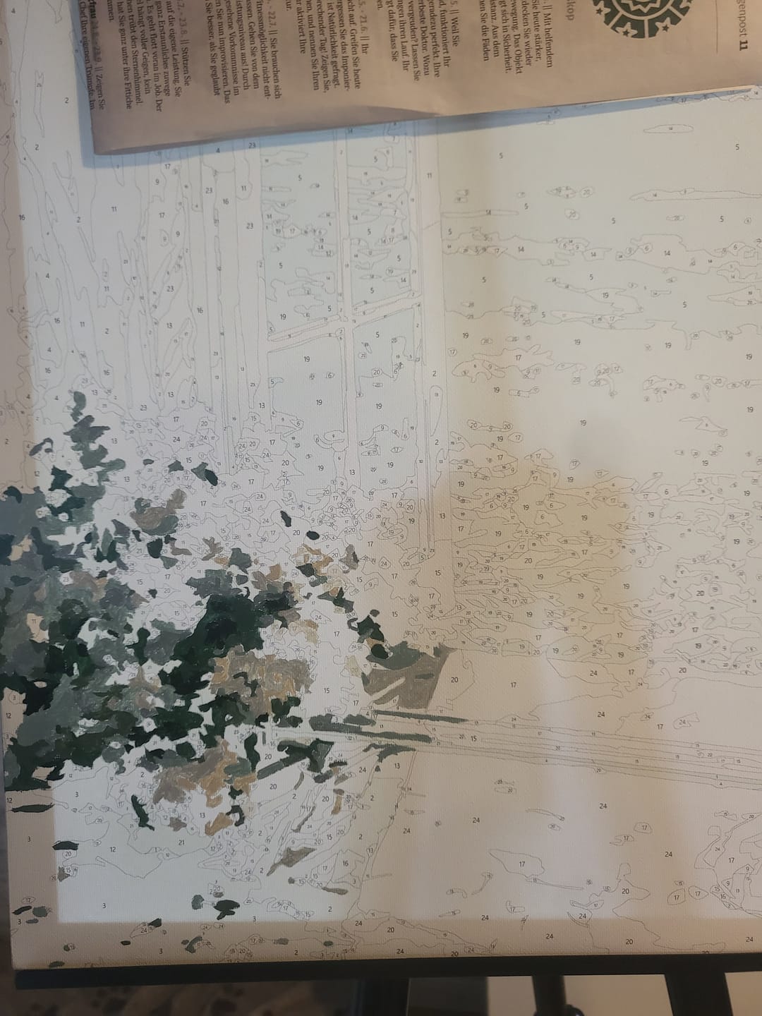 Customer photo review of Malen nach Zahlen - Am azurblauen Fenster