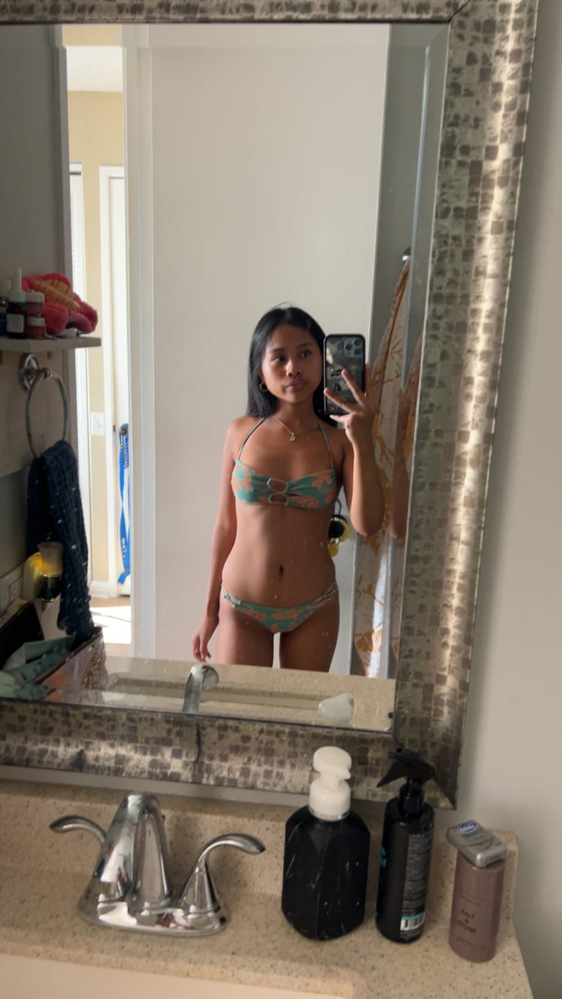 Customer photo review of Amy Top - Tropics