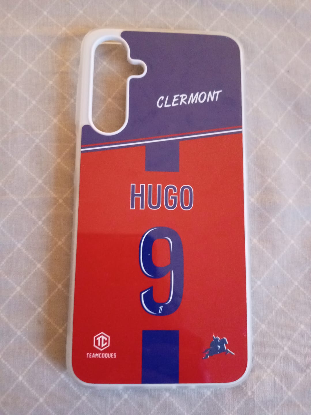 Customer photo review of Coque foot CLERMONT personnalisable - TEAMCOQUES