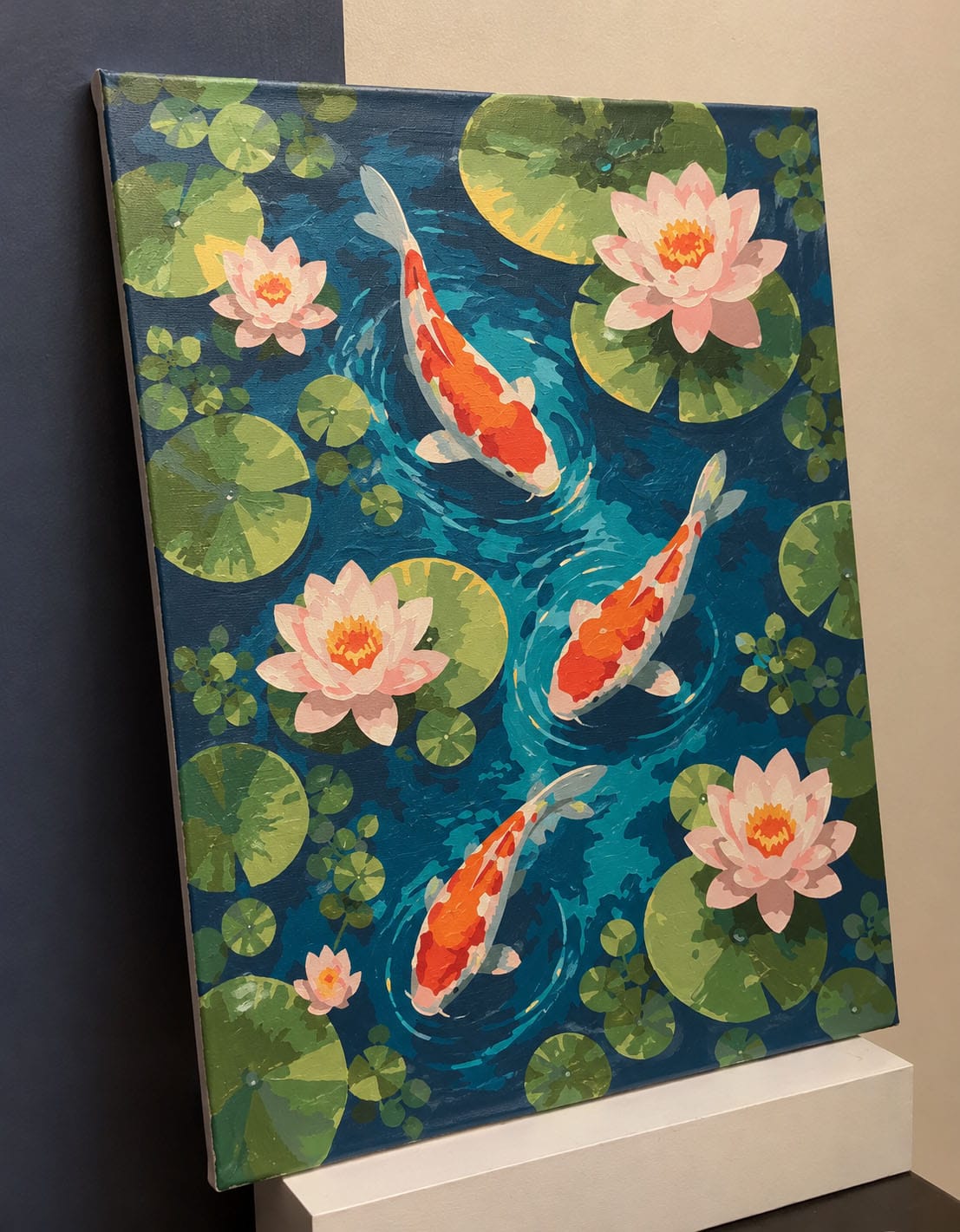 Customer photo review of Étang de carpes koï et de lotus