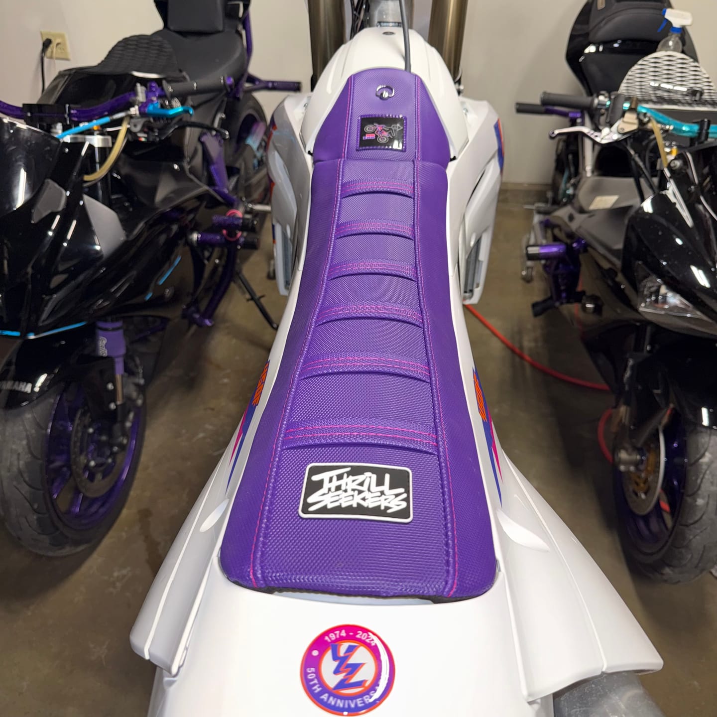 Customer photo review of Custom Seat Cover: 2024 Yamaha YZ450F