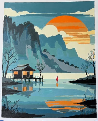 Customer photo review of Paintglee Malelerret forhåndstrykt