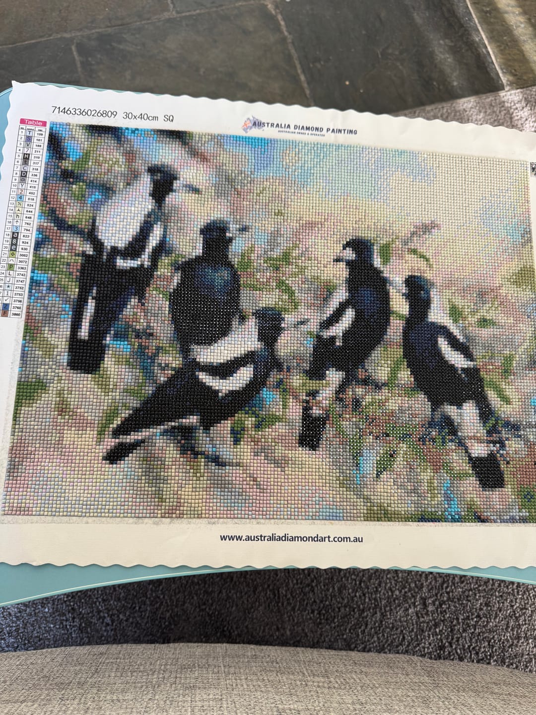 Customer photo review of Magpies - Full Drill Diamond Painting