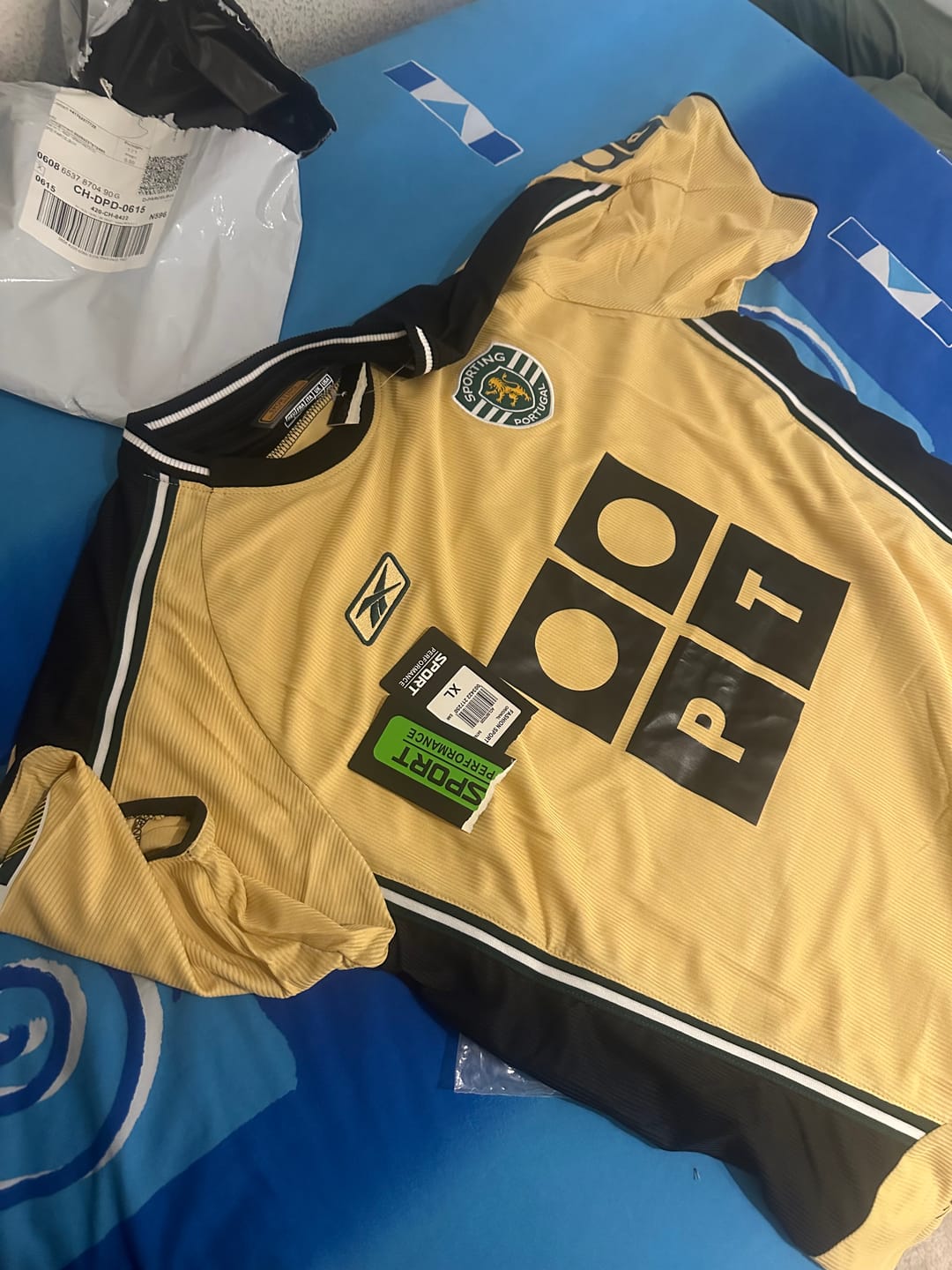 Customer photo review of Cristiano Ronaldo Sporting CP 2003 Debut Retro Football Jersey