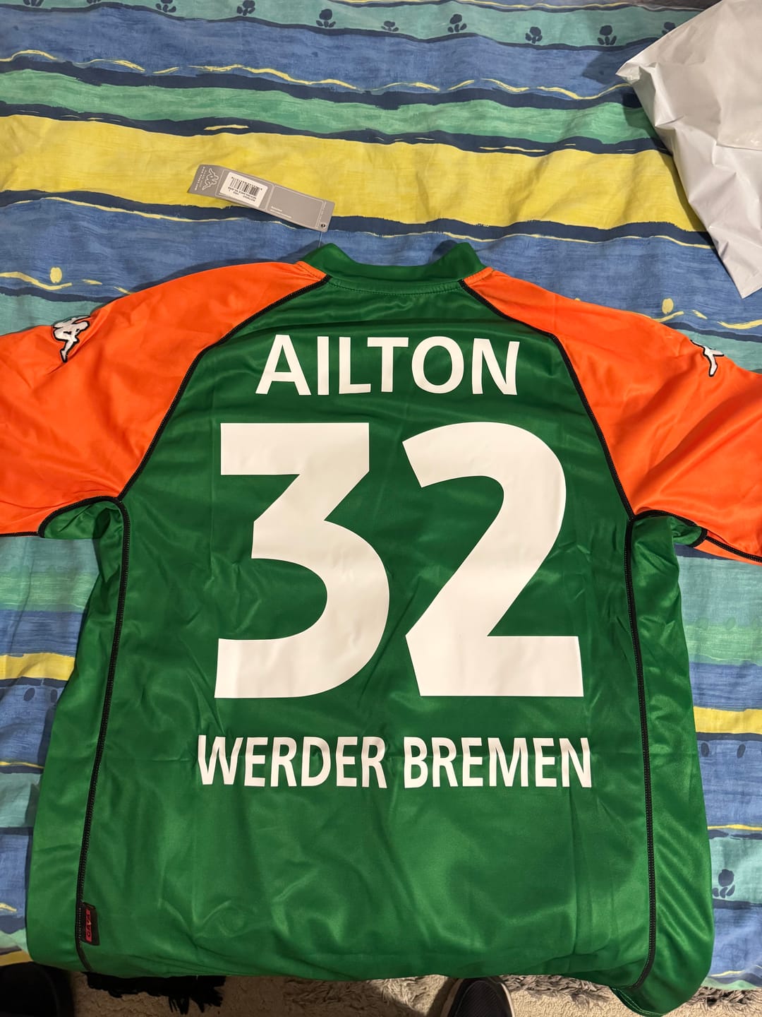 Customer photo review of Ailton Werder Bremen 2003-2004 Heimtrikot | Retro Kit | Trikot Soccer Shirt