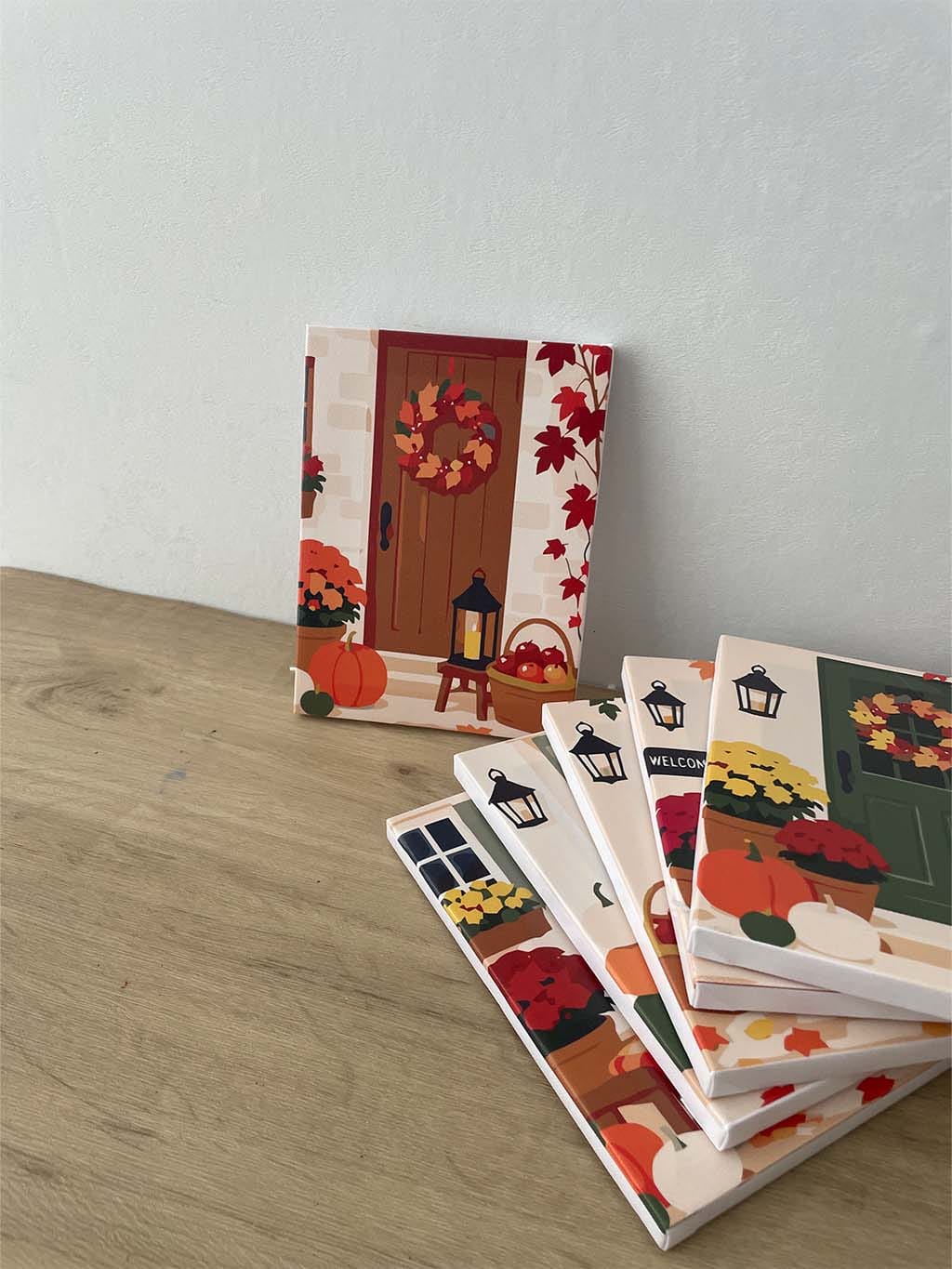Customer photo review of Mini Peinture par numéros 15x20cm (6 pièces) - Bienvenue à l’Automne