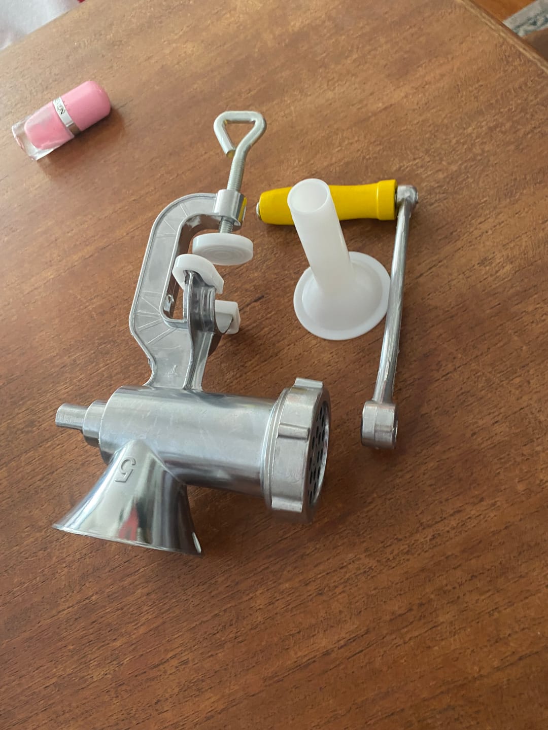 Customer photo review of Manual Meat Grinder