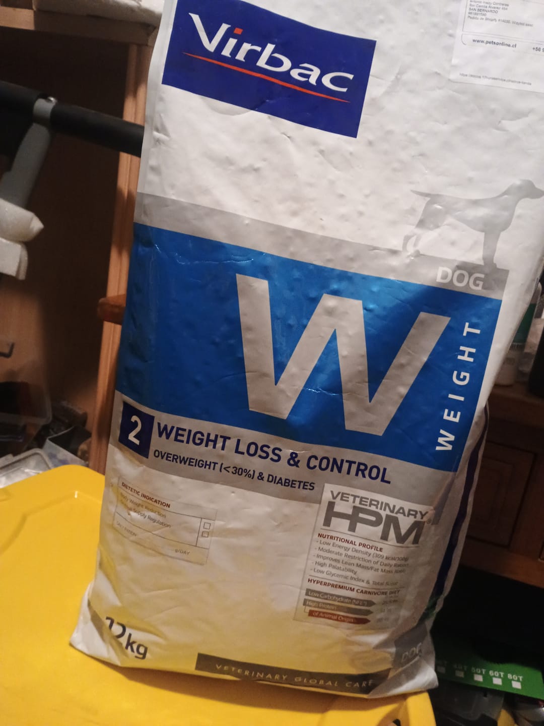Customer photo review of Virbac HPM Dog Weight Loss & Control 12 kg Alimento para Perros con Sobrepeso
