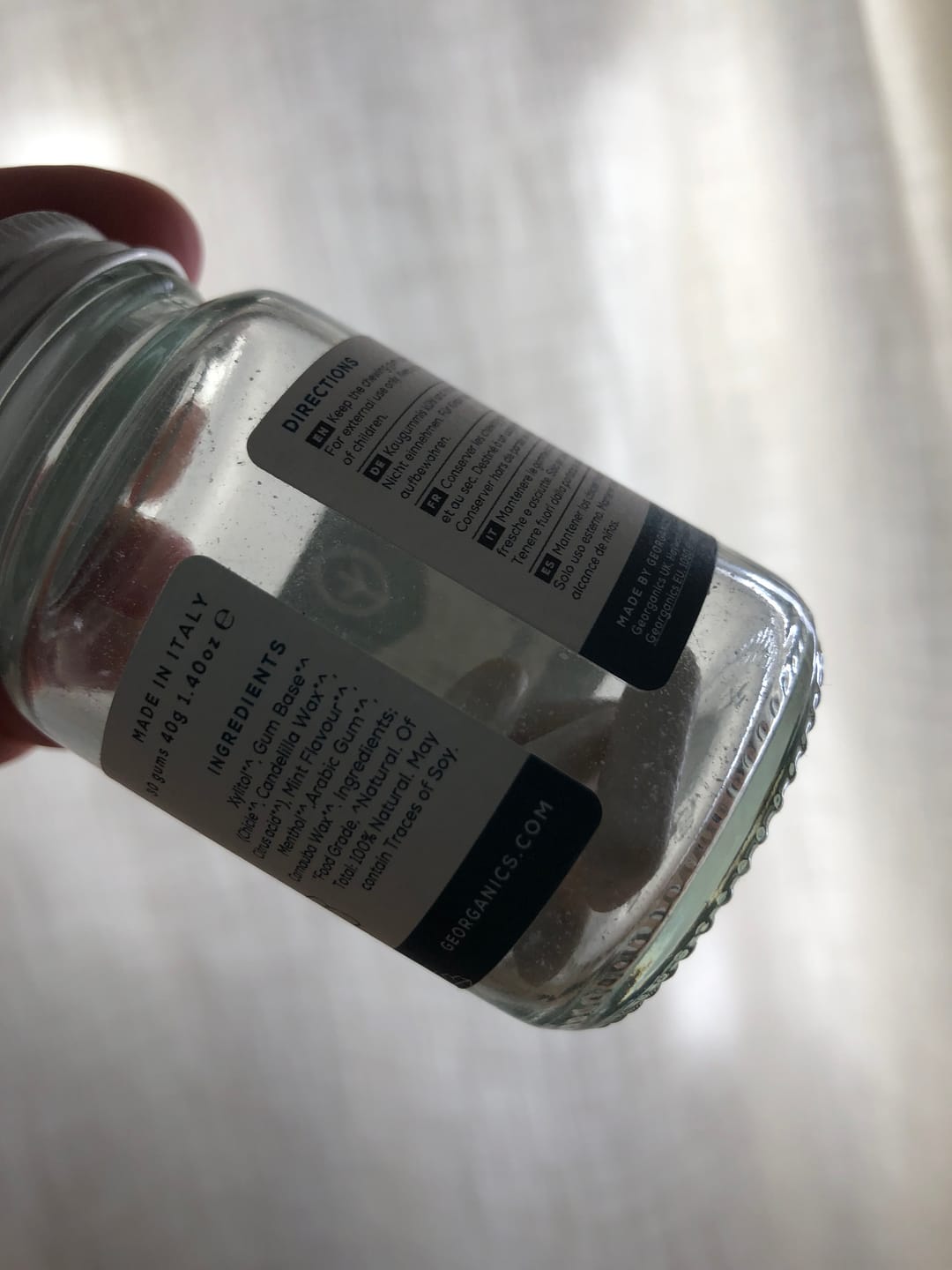 Customer photo review of Chewing Gum - Peppermint