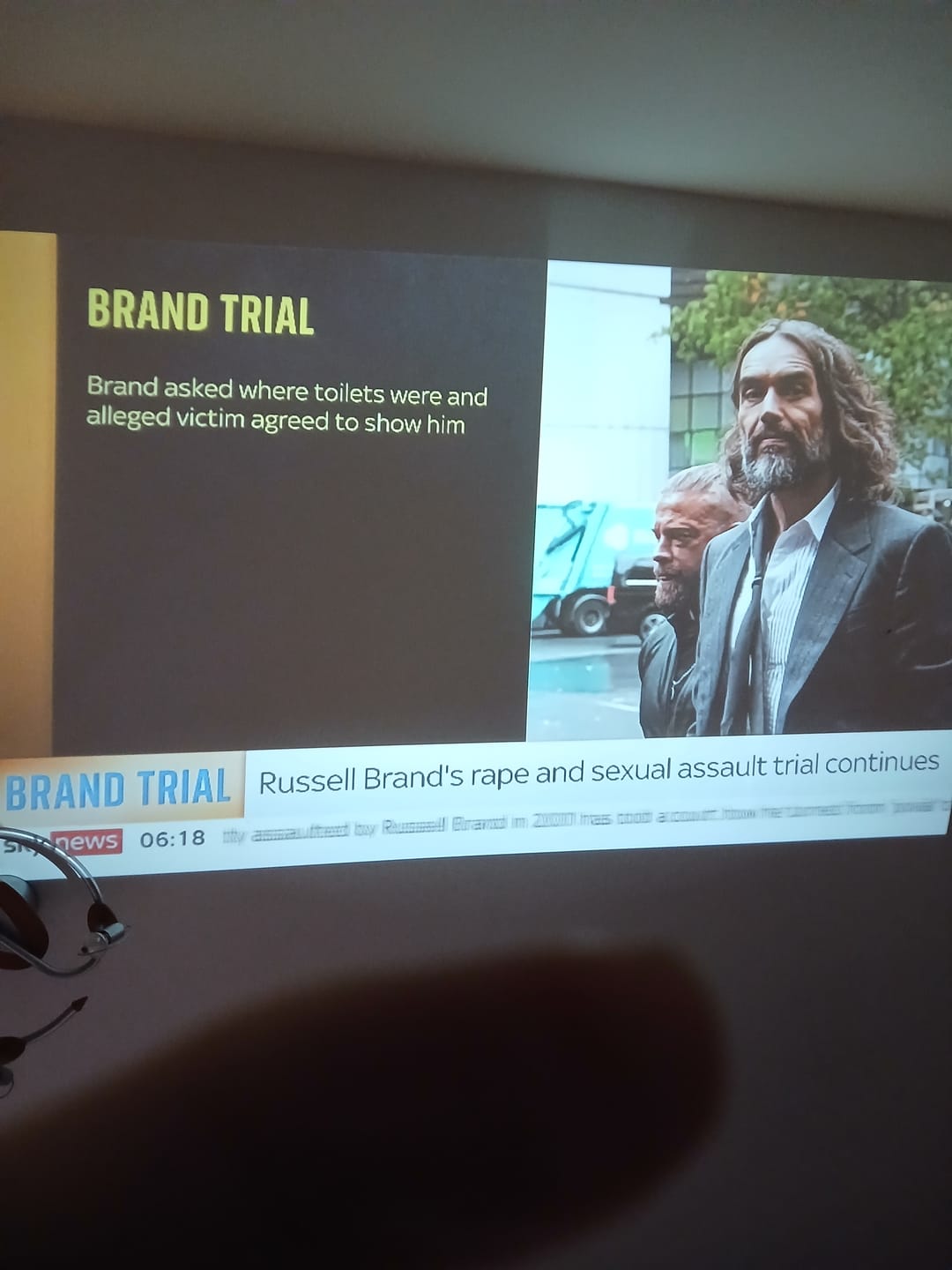 Customer photo review of Portable Smart Projector with built-in Apps