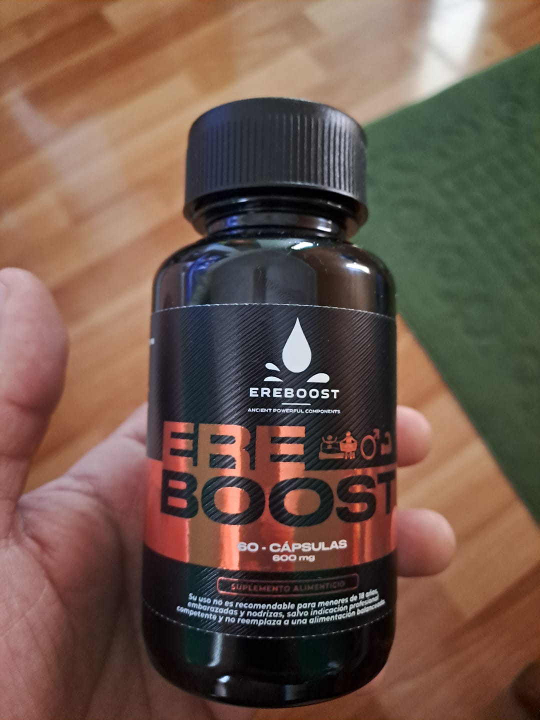 Customer photo review of EREBOOST | 60 Cápsulas