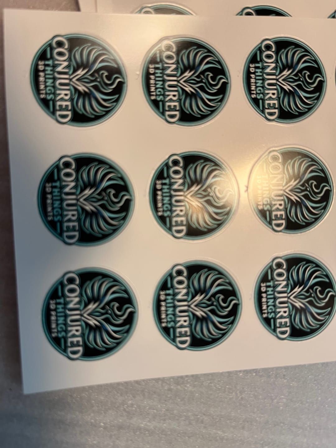 Customer photo review of Custom Sticker Sheet 4x7 — Your Photos, Logo, or Team Design