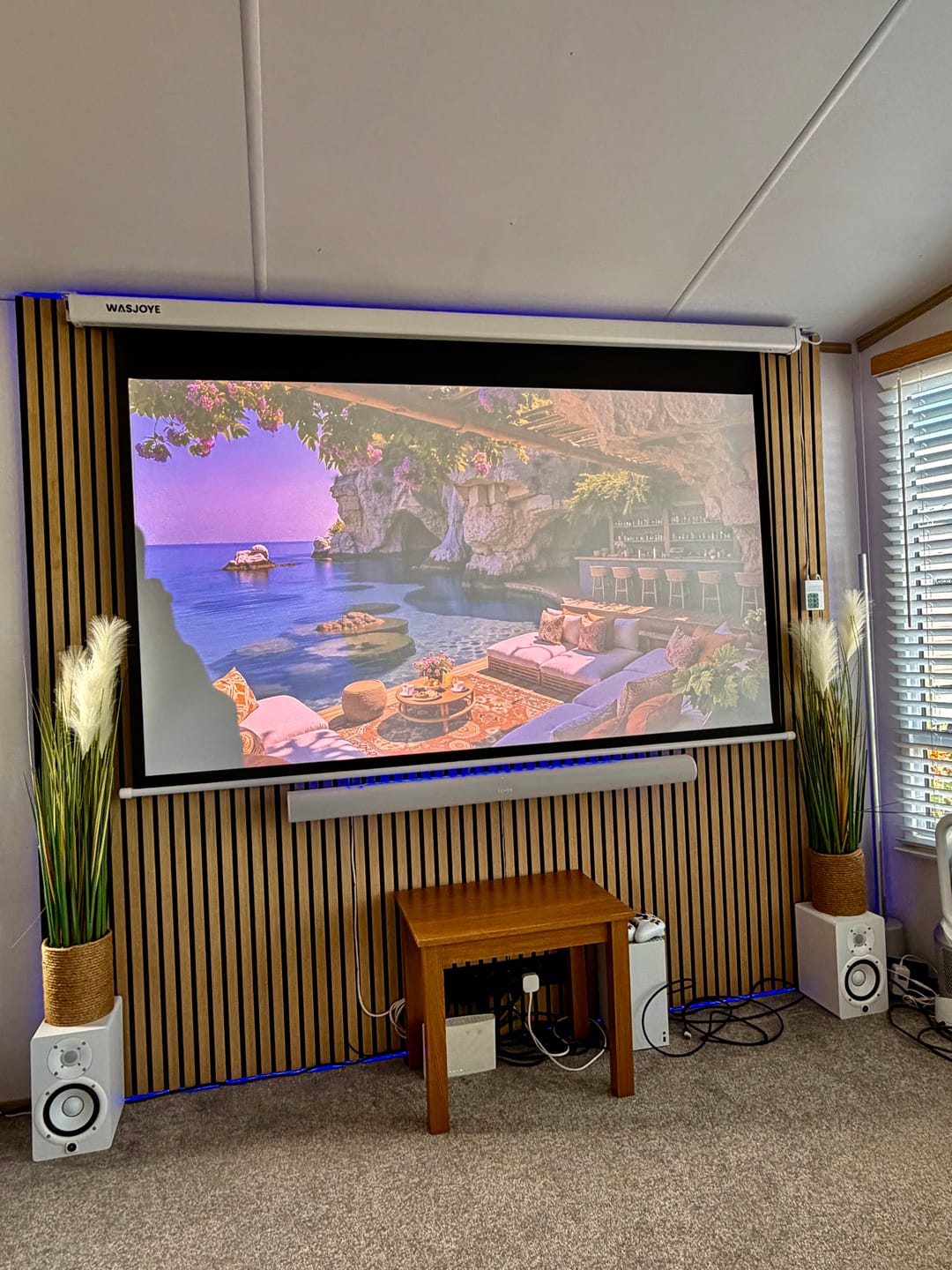 Customer photo review of Acoustic Slat Wall Panels Wooden Decorative Wall Panels Natural Oak Premium 2.4m x 0.6m